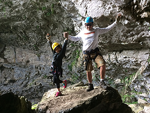 Rappel en la Huasteca Potosina