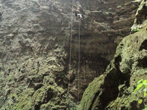 Rappel en la Huasteca Potosina