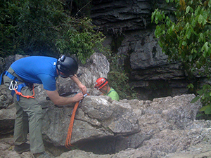 Rappel en la Huasteca Potosina