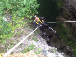 Rappel en la Huasteca Potosina